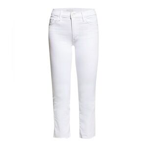 MOTHER The Insider Crop Step Fray Jeans Womens Size 28